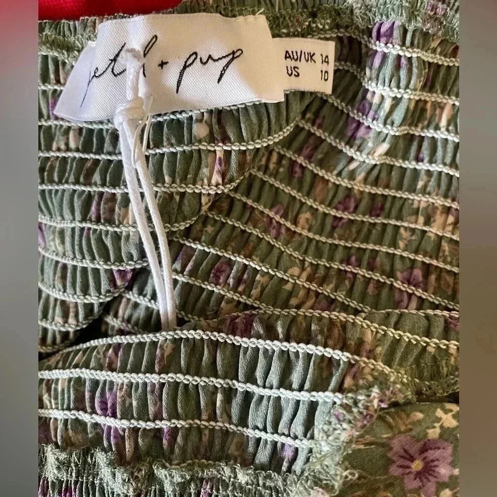 Petal & Pup Leia Dress Olive Size 10 - Picture 11 of 14